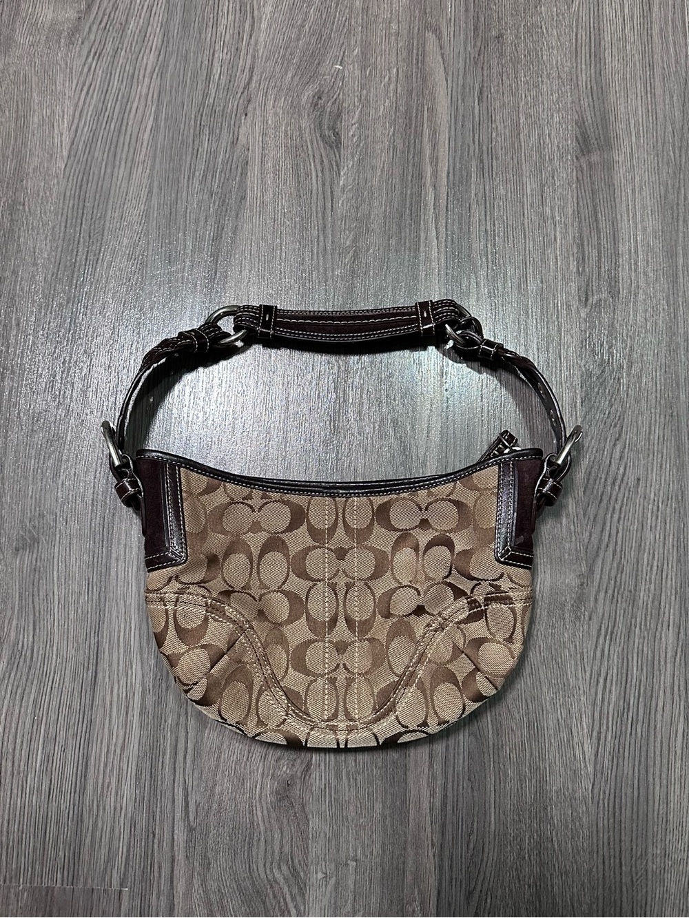 Vintage Coach Soho Signature Hobo 6266 Braided Leather Soho jacquard